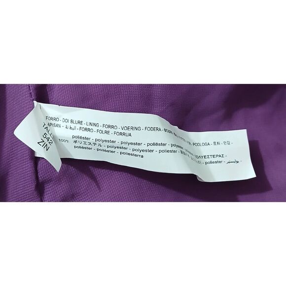 Zara womens small ruched tube square neck mini dress purple red - Picture 7 of 8